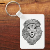  Lion's Head Mens Keyring Keychain (Voorkant)
