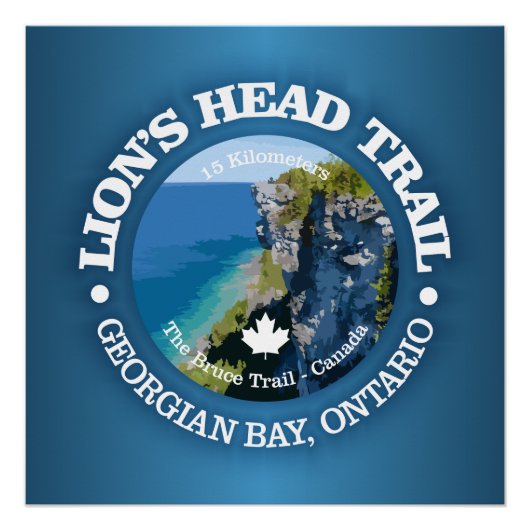 Lion's Head Trail (OBP) Perfect Poster (Voorkant)