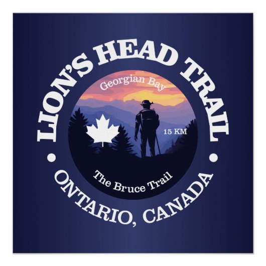 Lion's Head Trail (rd2) Perfect Poster (Voorkant)