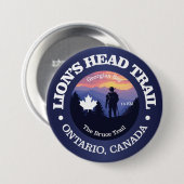 Lion's Head Trail (rd2) Ronde Button 7,6 Cm (Voorkant /achterkant)