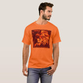 Lion's hoofd - Sinaasappel T-shirt (Voorkant volledig)