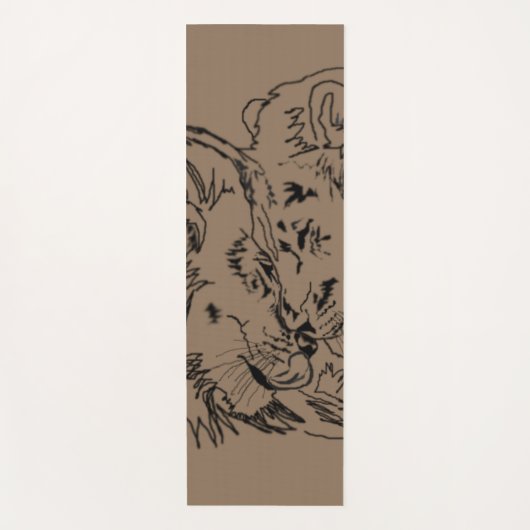 Lions Hug Yogamat (Voorkant)