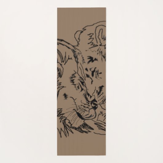 Lions Hug Yogamat (Achterkant)