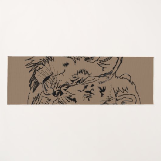 Lions Hug Yogamat (Voorkant (horizontaal))