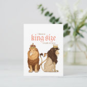 Lions in Love ansichtkaart Briefkaart (Staand voorkant)