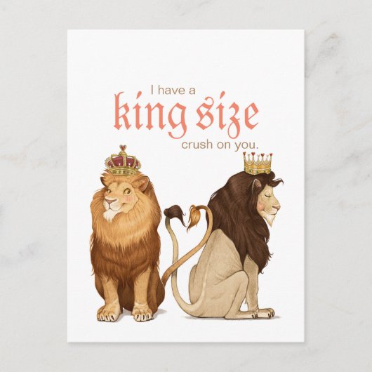 Lions in Love ansichtkaart Briefkaart (Voorkant)
