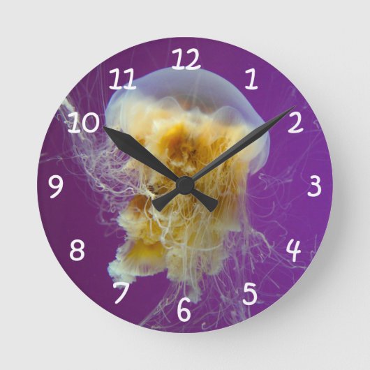 Lion's Mane Jellyfish Ronde Klok (Voorkant)
