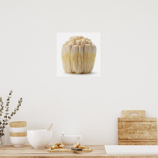 Lion's Mane Mushroom Poster (Keuken)