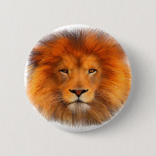 Lion's Mane Ronde Button 5,7 Cm (Voorkant)