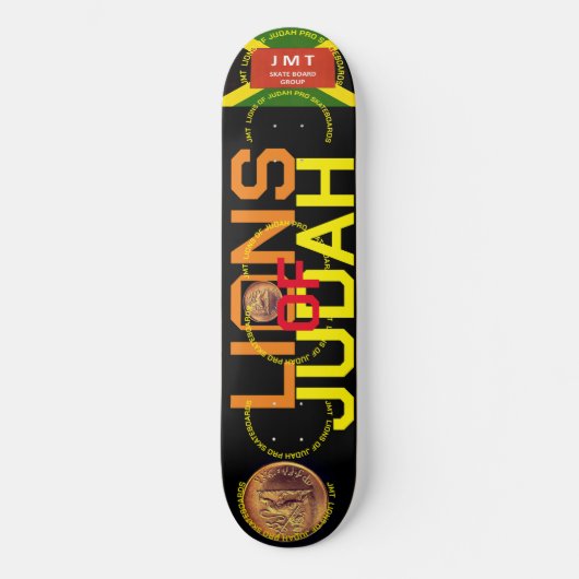 LIONS OF JUDAH. 8 1/4" Skateboarddek Persoonlijk Skateboard (Voorkant)