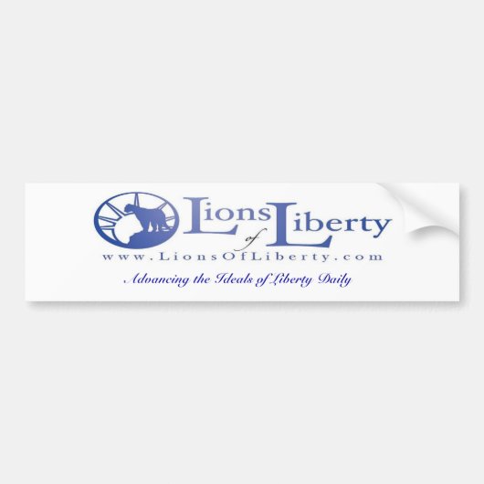 Lions of Liberty Bumpersticker (Voorkant)