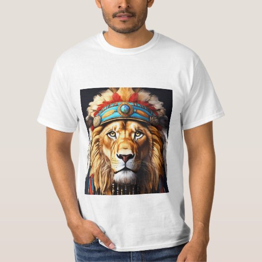 Lion's Pride: Artistieke T-Shirt Design voor de Mo (Voorkant)