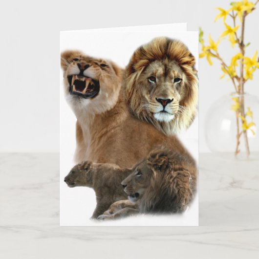 Lions Pride Kaart (Gele Bloem)