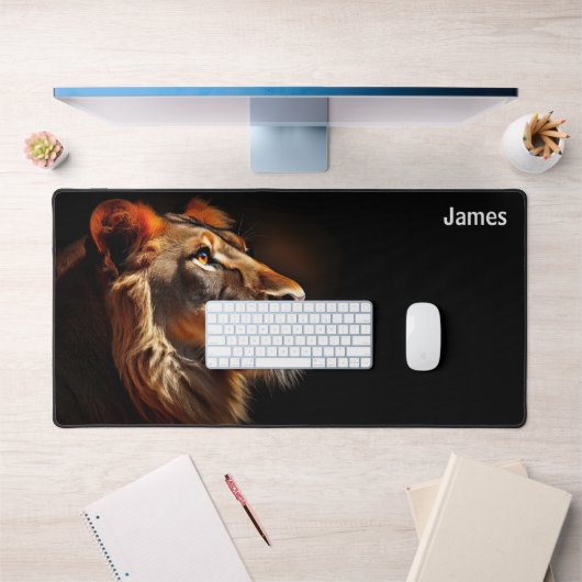 Lion's Roar Desk Mat - Majestic Lion in profiel (Kantoor 1)