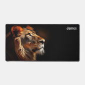 Lion's Roar Desk Mat - Majestic Lion in profiel (Voorkant)