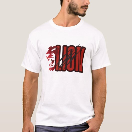 Lion's Roar: een  ontwerp T-shirt (Voorkant)