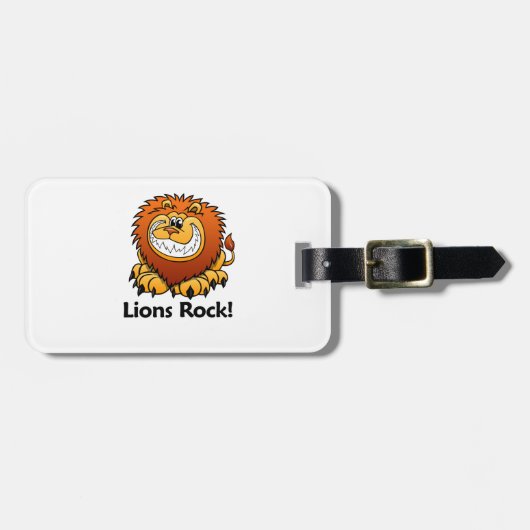 Lions Rock. Bagagelabel (Voorkant horizontaal)