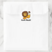Lions Rock. Ronde Sticker (Tas)