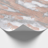 Lions roze Roze Roos Goud Metaalkleurig Cadeaupapier (Hoek)