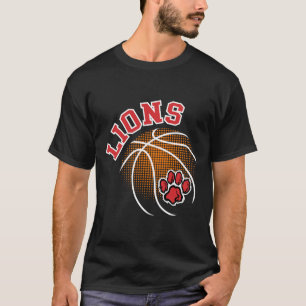 Lions Skelet Rode Leeuwen Trots School Spirit Leeu T-shirt
