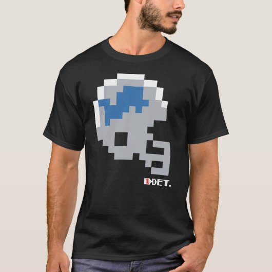 Lions Tecmo Bowl Helmet T-shirt (Voorkant)
