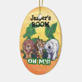 Lions Tiger Beren Oh Mijn Keramisch Ornament (Links)