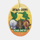 Lions Tiger Beren Oh Mijn Keramisch Ornament (Achterkant)