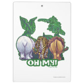 Lions Tiger Beren Oh Mijn Klembord (Achterkant)