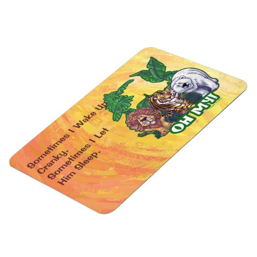 Lions Tiger Beren Oh Mijn Magneet (Linkerzijde)