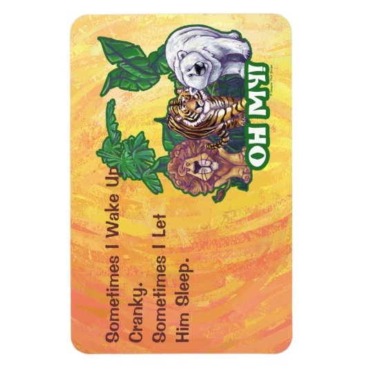 Lions Tiger Beren Oh Mijn Magneet (Verticaal)