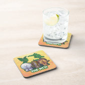 Lions Tiger Beren Oh mijn nagels Bier Onderzetter (Rechterzijde)