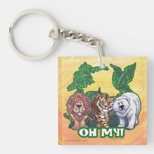 Lions Tiger Beren Oh Mijn Sleutelhanger (voorkant)