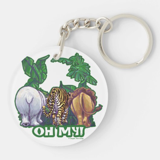 Lions Tiger Beren Oh Mijn Sleutelhanger (Achterkant)