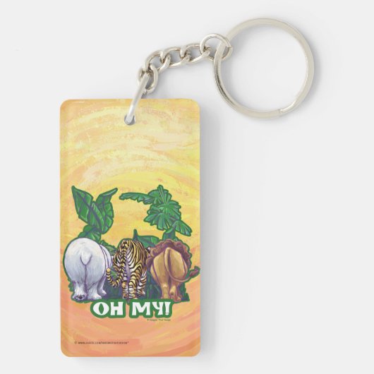 Lions Tiger Beren Oh Mijn Sleutelhanger (achterkant)