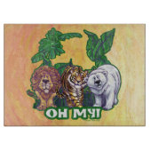 Lions Tiger Beren Oh Mijn Snijplank (Voorkant)