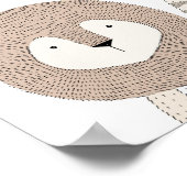 Lions Tigers Beren Dierlijk Baby shower Welkomstte Poster (Hoek)