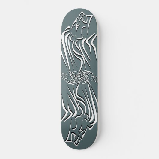 Lionskateboard actief - Uw kleuren Persoonlijk Skateboard (Voorkant)