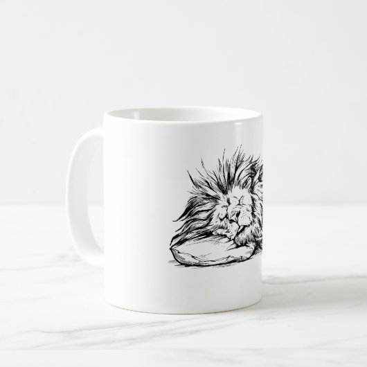 Lionslaap Koffiemok (Voorkant links)