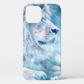 Lionsneeuw die op een kunstdier ligt Case-Mate iPhone case (Achterkant)