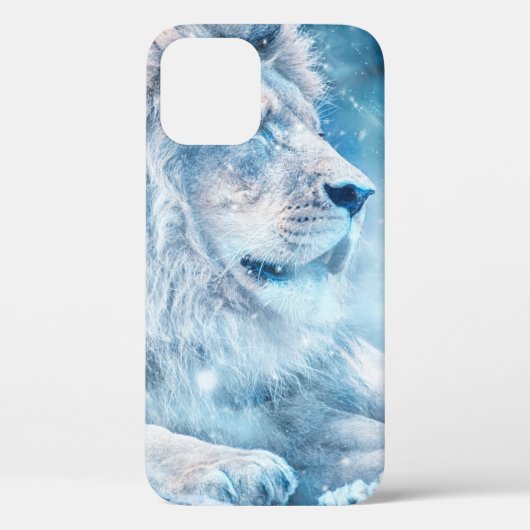 Lionsneeuw die op een kunstdier ligt Case-Mate iPhone case (Achterkant)