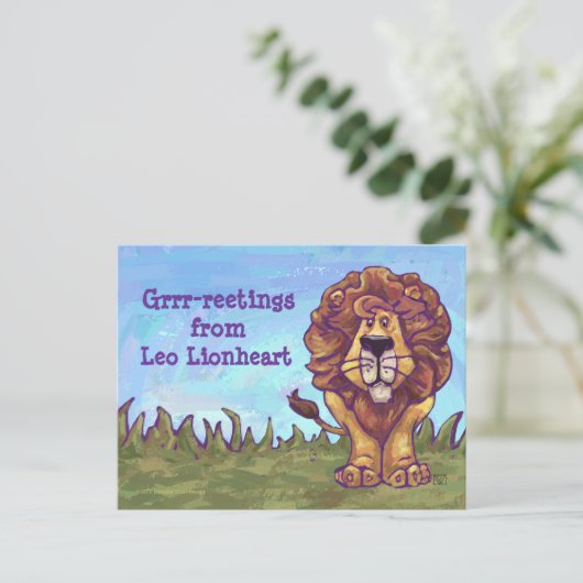 Lionstaal Briefkaart (Staand voorkant)