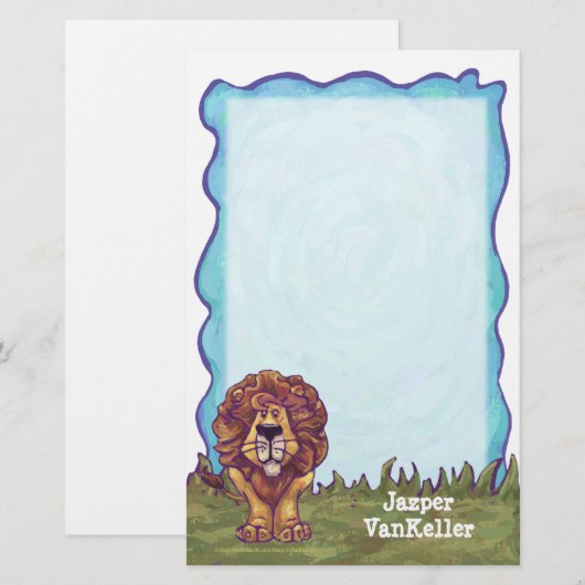 Lionstaal Briefpapier (Voorkant / Achterkant)