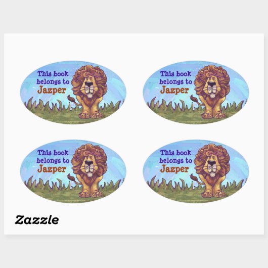 Lionstaal Ovale Sticker (Vel)