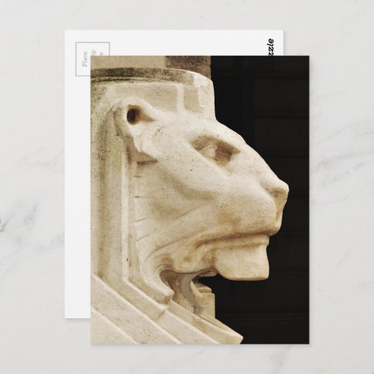 Lionstandbeeld in Nottingham Briefkaart (Voorkant / Achterkant)