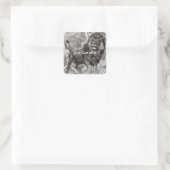 lionstickers vierkante sticker (Tas)