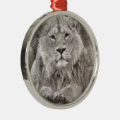 Liontekening Metalen Ornament (Rechts)
