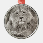 Liontekening Metalen Ornament (Voorkant)