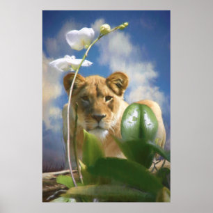 LIONTHEID EN ORCHID POSTER
