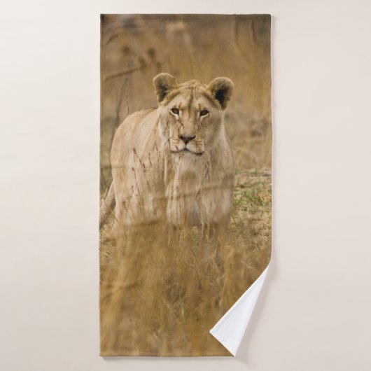 LIONTHEID IN DE GRAS BADHANDDOEK (Badhanddoek)