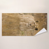 LIONTHEID IN DE GRAS BADHANDDOEK (Badhanddoek)
